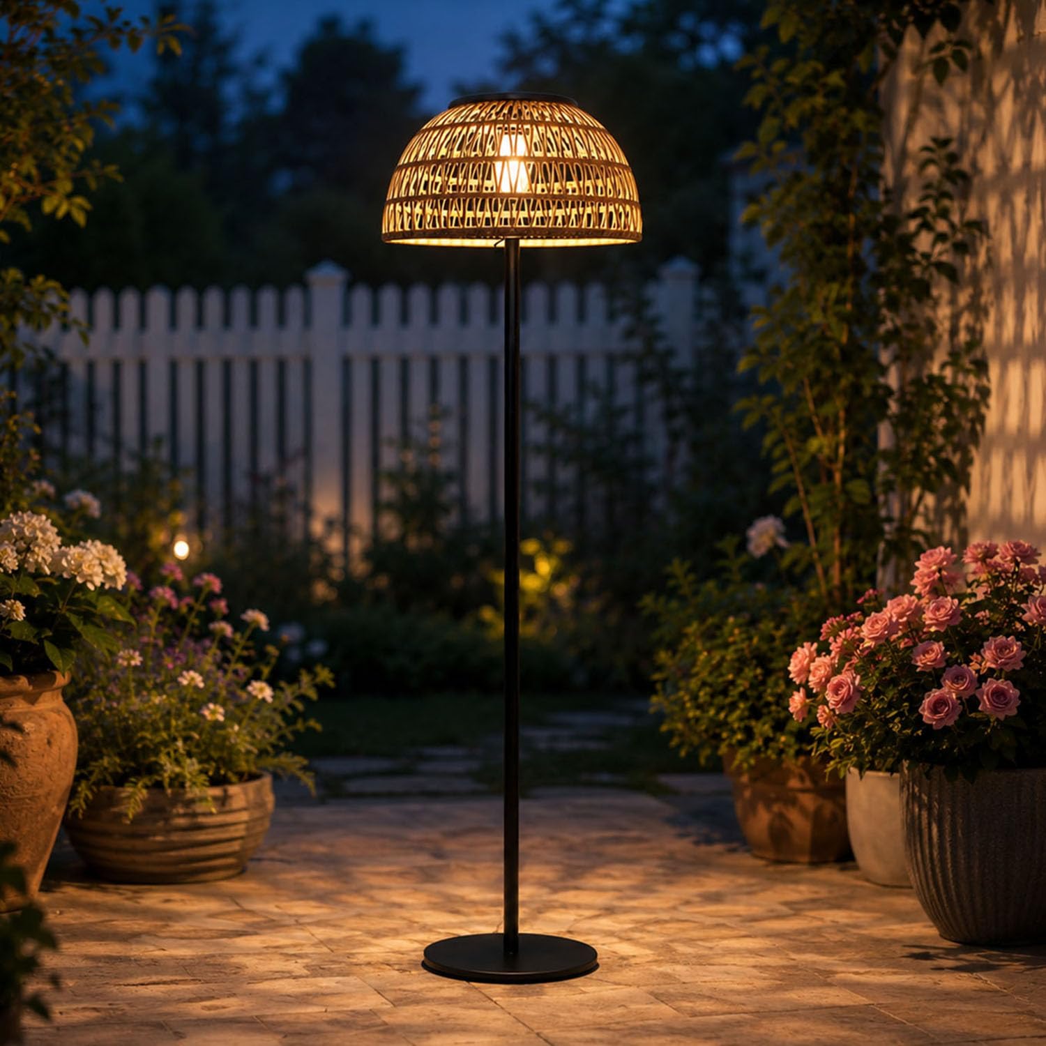 Solar Lamp - Lâmpada de Chão Solar Bege para