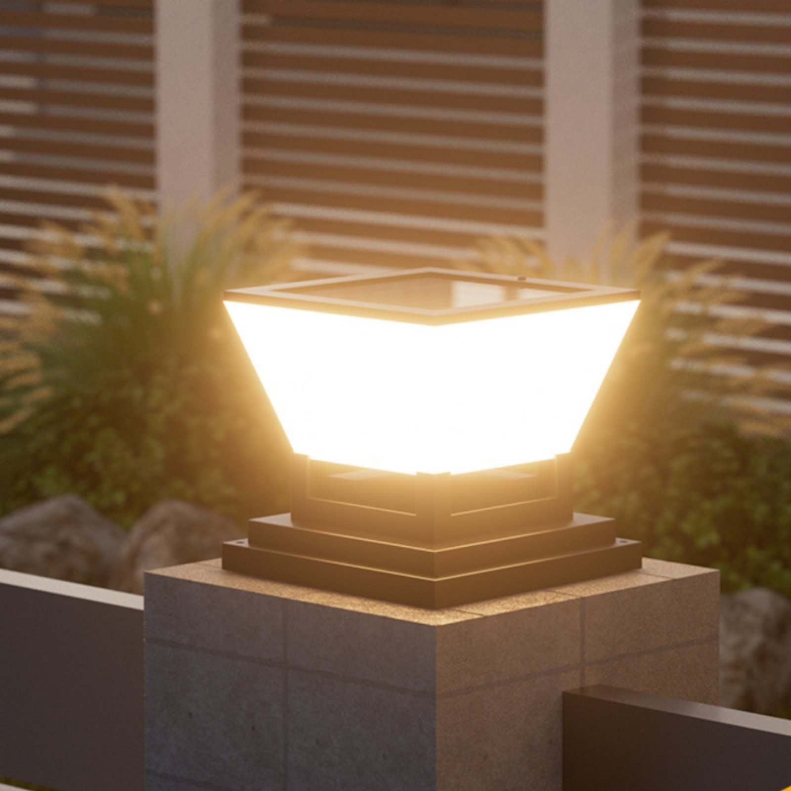 Solar Lamp - Lanterna Solar para Poste, Resistente à