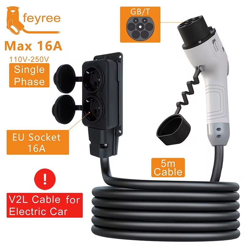 Outdoor Power Station - Cabo de Descarga Feyree V2L, Plugue