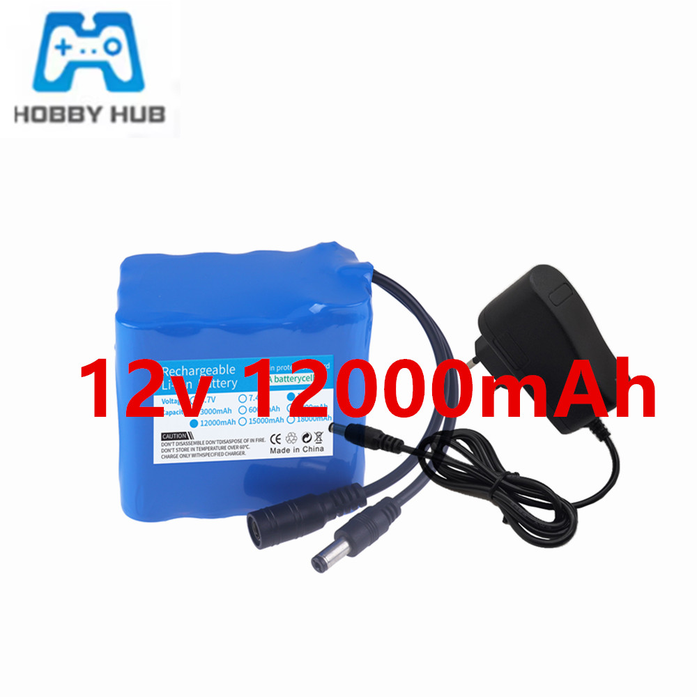 Lithium Battery 12V - Bateria de íon de lítio recarregável