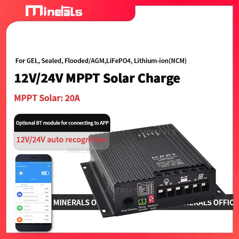 Controlador MPPT 20A 12V/24V C - Charge Controller Solar avaliação e preço