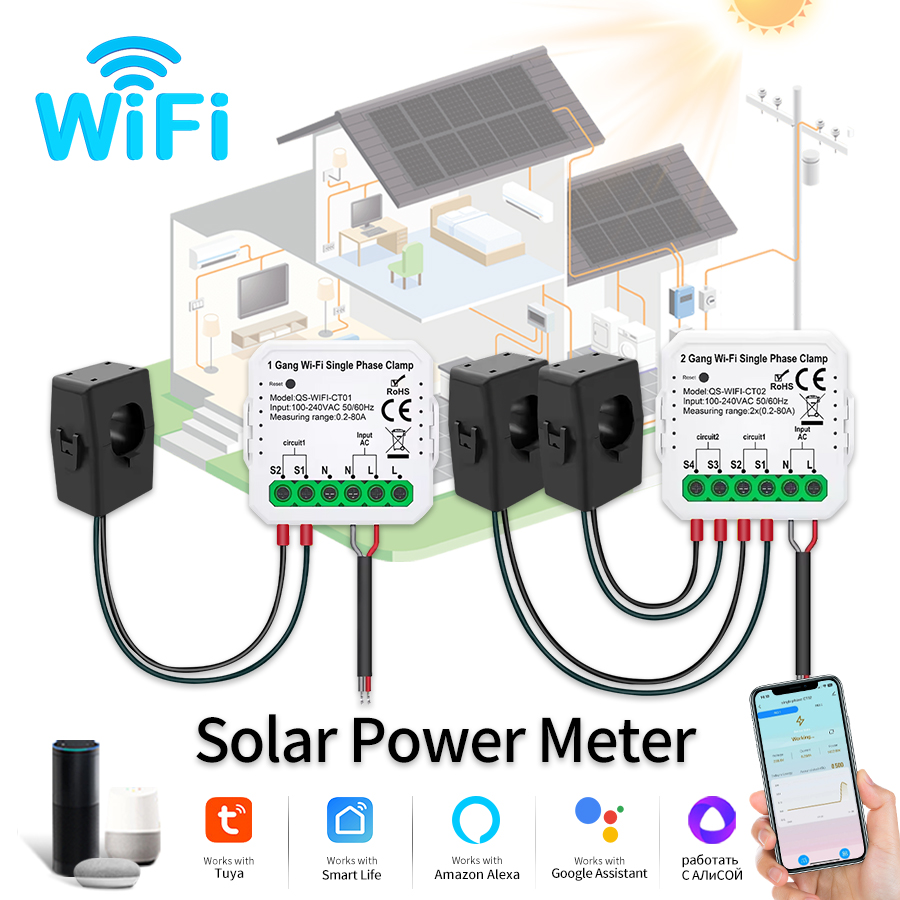 Tuya inteligente wifi medidor  - Energy Monitor Meter avaliação e preço