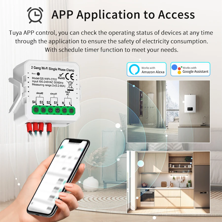 Tuya inteligente wifi medidor  - Energy Monitor Meter avaliação e preço