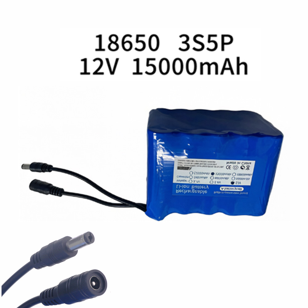Bateria de Pesca 12V 3S5P 15Ah - Lithium Battery 12V avaliação e preço